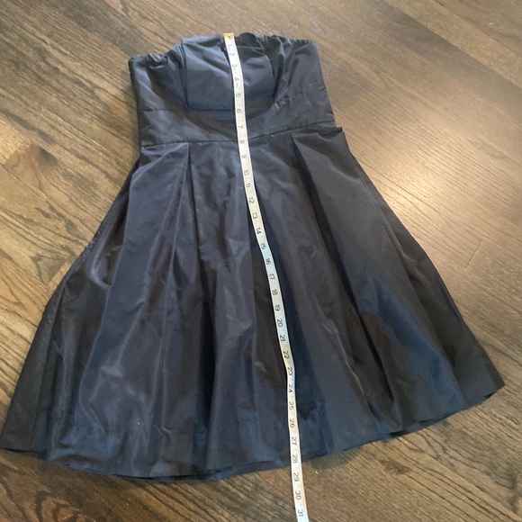 Moda International Black Dress 2 EUC Strapless Bridesmaid Prom Homecoming - Picture 2 of 7